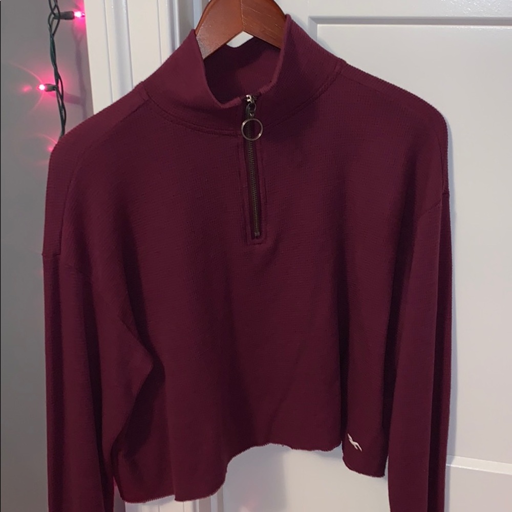 Hollister Boyfriend Tee Zip Up